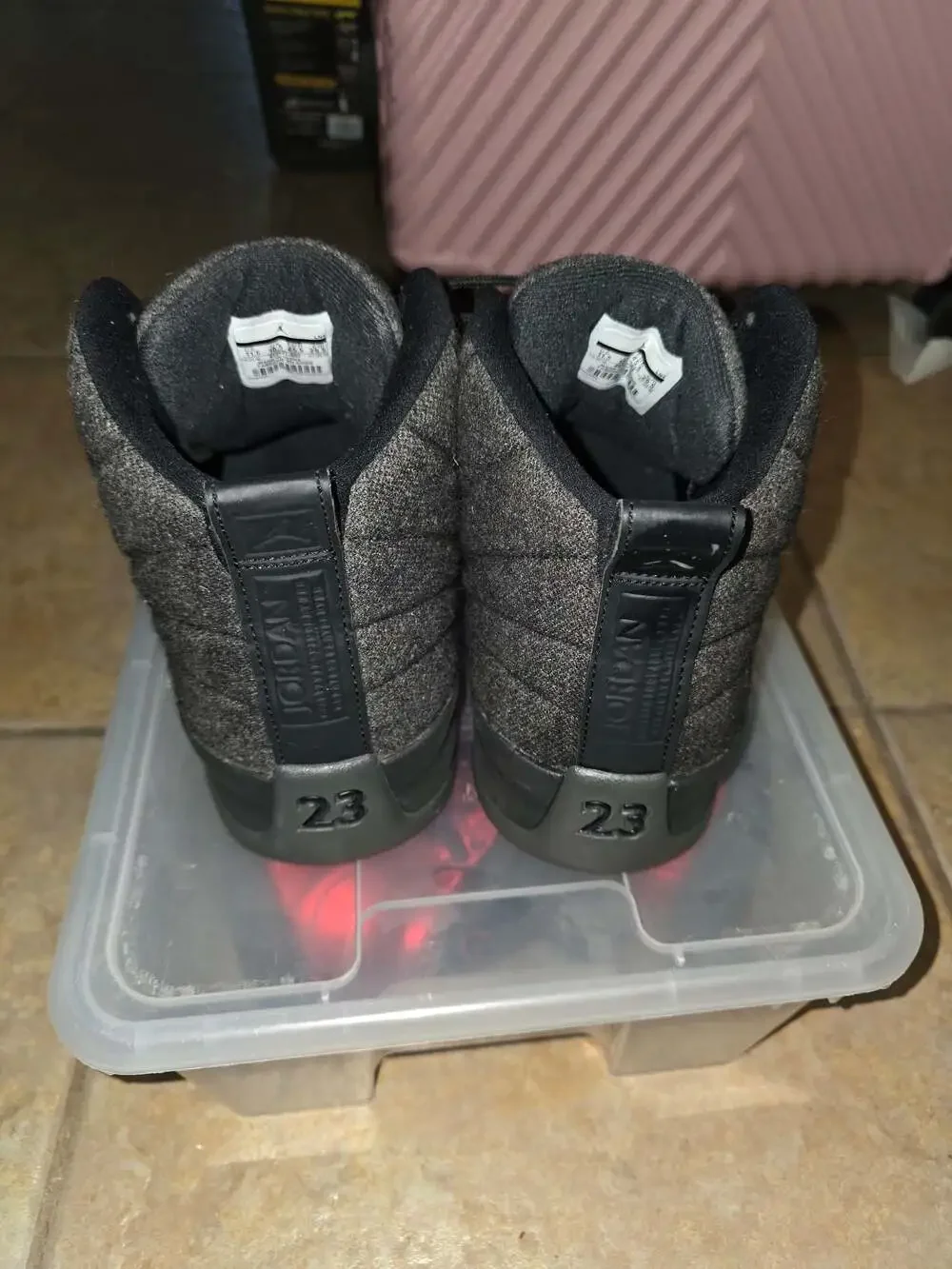 Air Jordan 12 Retro 'Wool' Black/Dark Grey
